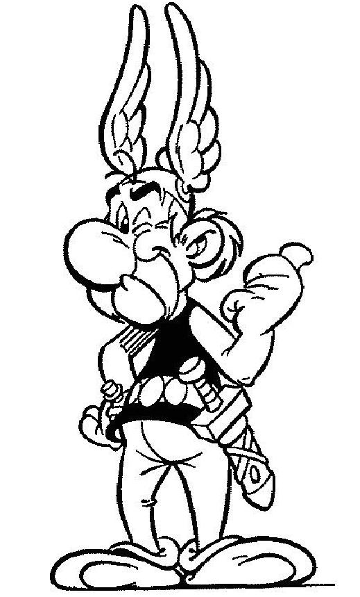 coloriage asterix le gaulois super